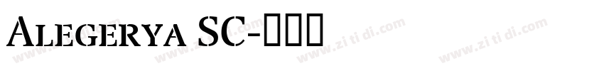 Alegerya SC字体转换